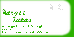 margit kupas business card